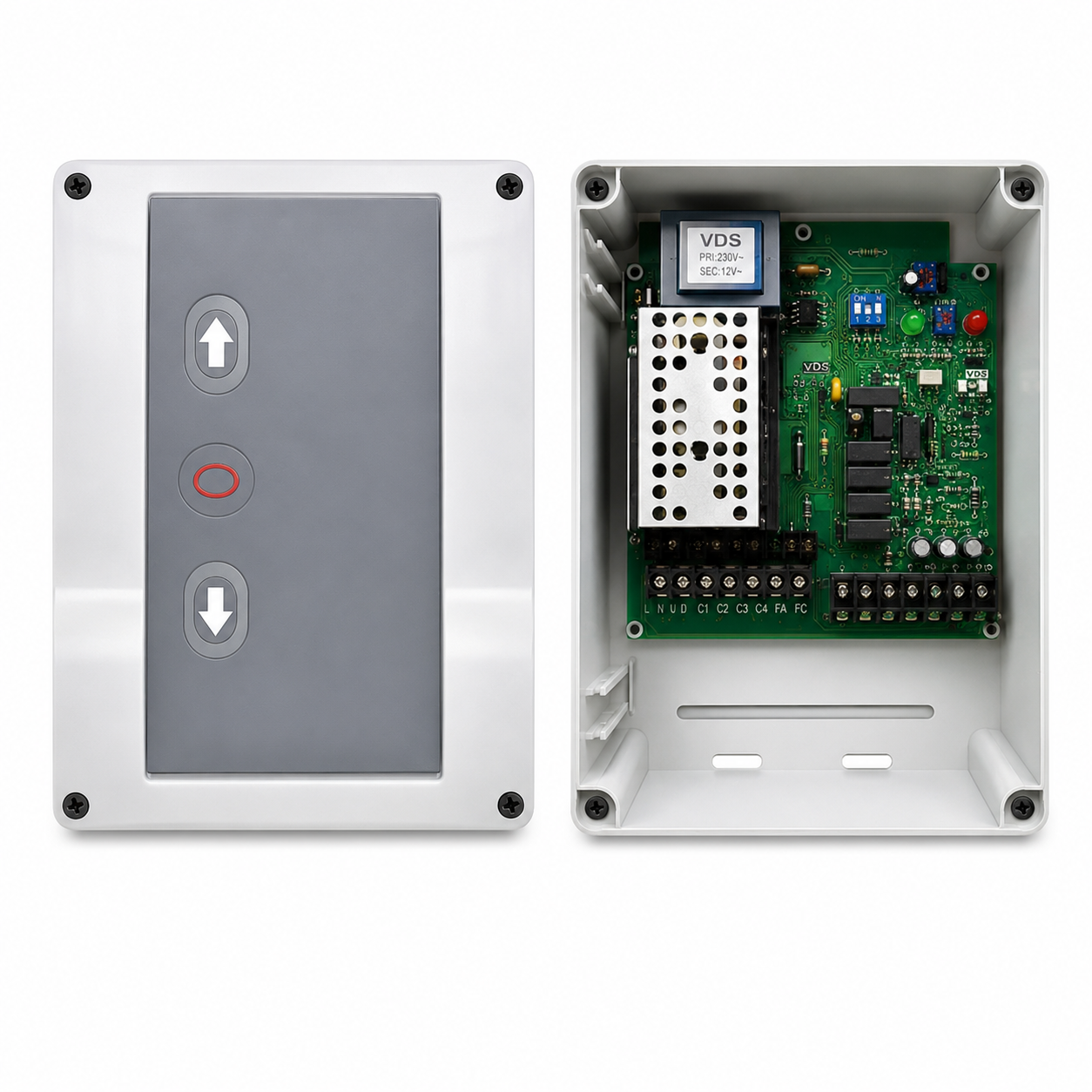 PLACA DE CONTROL EURO 380 M1 CON CAJA ESTANCA Y RECEPTOR INTEGRADO
